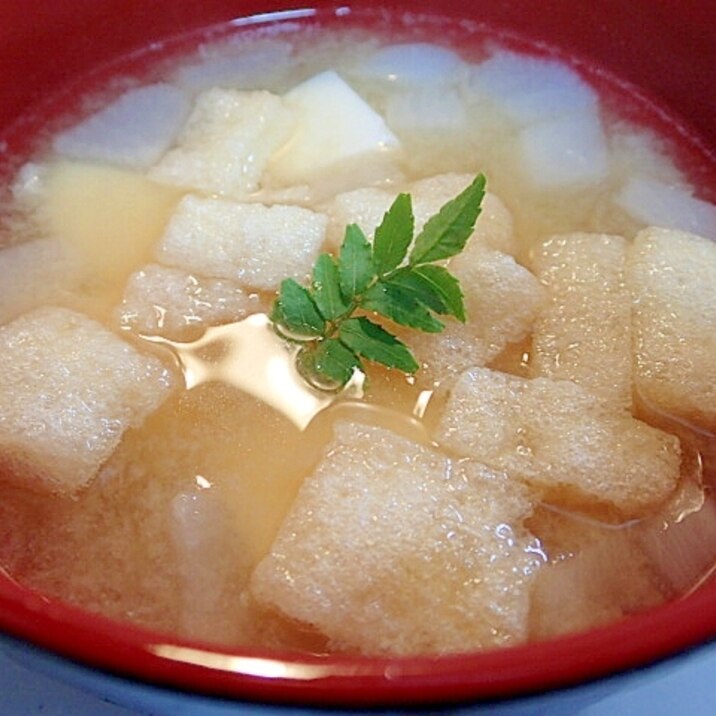 ❤大根と豆腐と南関あげの山椒香る味噌汁❤